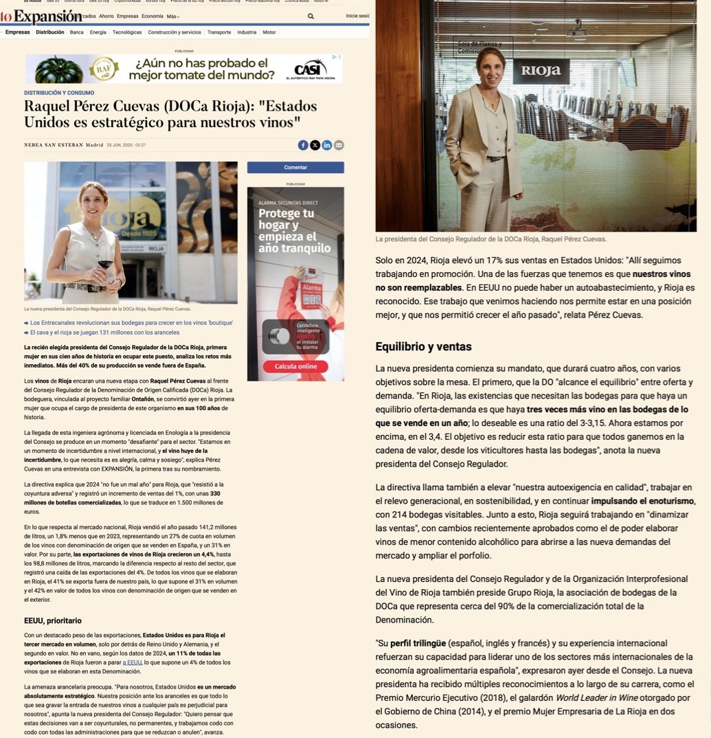 Entrevista a Raquel Pérez Cuevas. Expansión. Nerea San Esteban.
