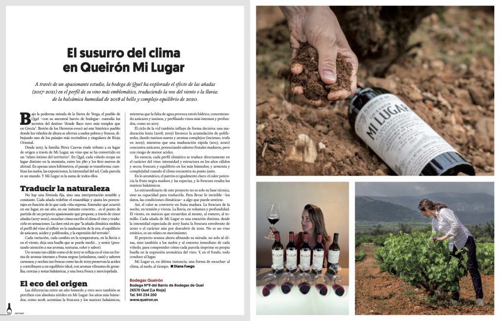 El susurro del clima en Mi Lugar: un reportaje apasionado en Mi Vino